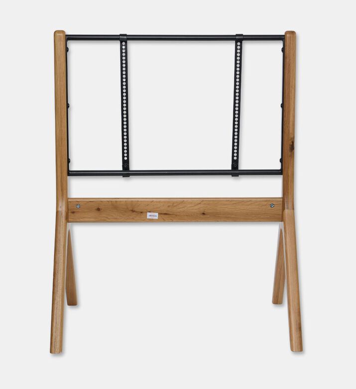 Home Deco and More Davis Wood Lacquered-finish Tv Stand, Oak, Packshot View