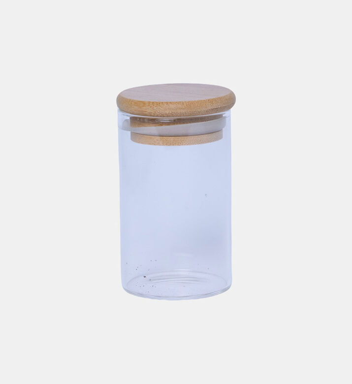 Andrea House Glass Bamboo Lid Spice Rack 6-piece Set- 600 Ml, Packshot View