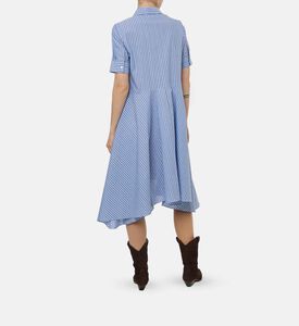 Marni Embroidered Detail Striped Shirt Dress, Model View