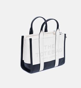 حقيبة يد مقسمة بألوان متوسطة الحجم