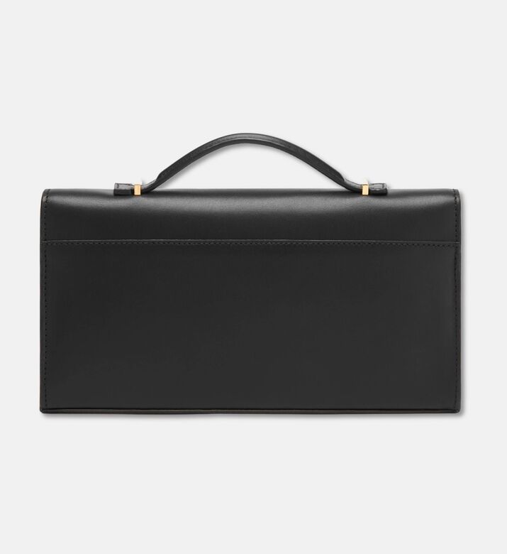 Demellier Oblong Shoulder Chain Handbag, Black, Packshot View