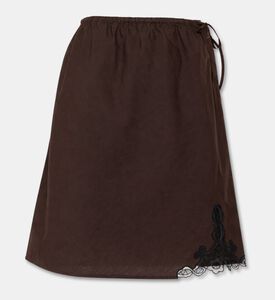 Soeur Houna Midi Lace Appliqu&eacute; Skirt, Packshot View