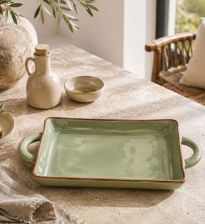 Thun Concerto Verde Oliva Baking Dish, Green, S, Packshot View