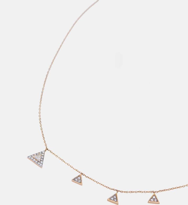 Multi Triangle-shaped Pendant Necklace