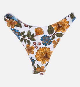 Blue Garden Scarf Reversible Bikini Bottom