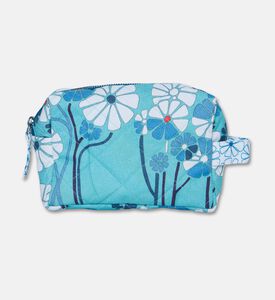 Karma on the Rocks Kiku Aqua Cotton Small Pouch, Packshot View