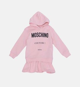 فستان بغطاء للرأس بطبعة شعار فتاة