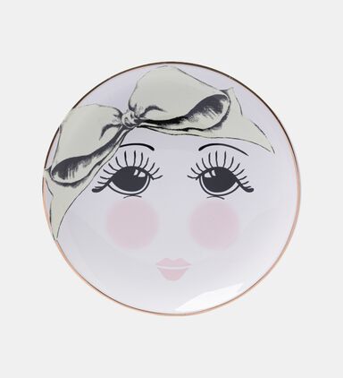 Open Eyes Ceramic Round Plate
