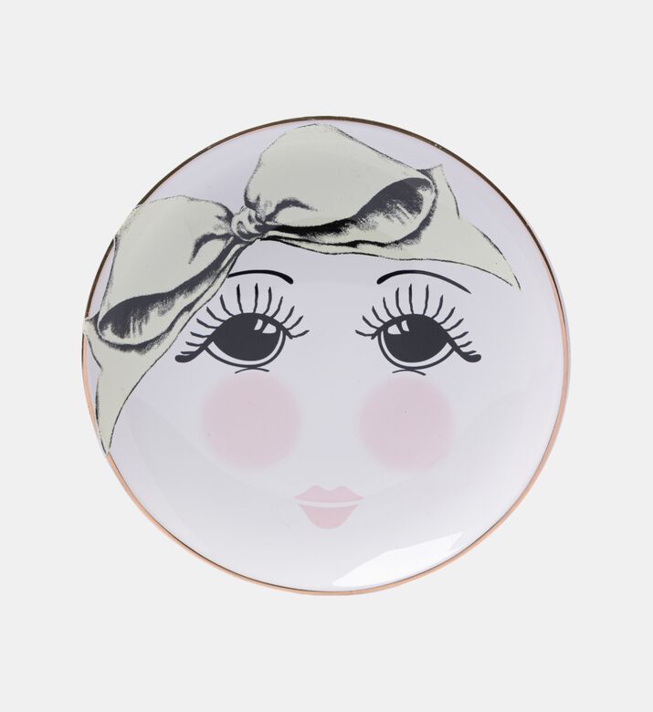 Open Eyes Ceramic Round Plate