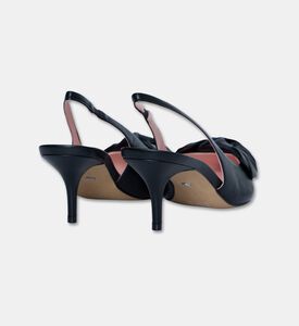 Arezzo Leather Slingback Pumps, Black, Eu-37, Packshot View