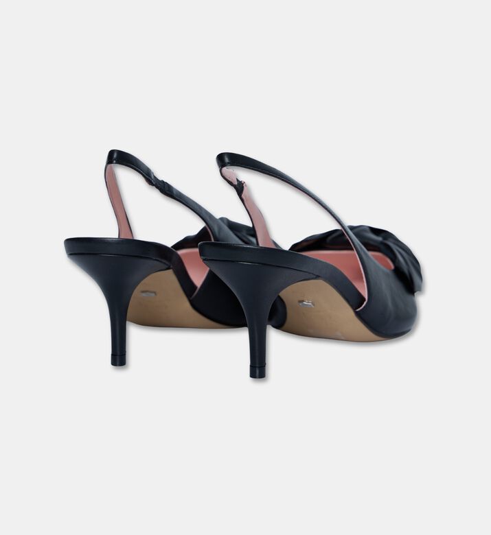 Arezzo Leather Slingback Pumps, Black, Eu-37, Packshot View