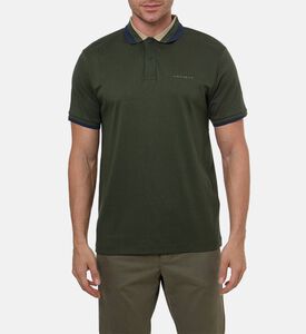 Hackett London Button Placket Short-sleeve Polo Shirt, Khaki, Xl, Model View