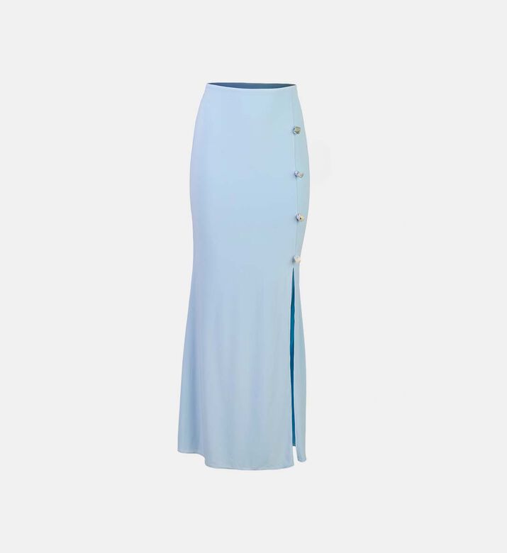Side Cut-outs Maxi Skirt