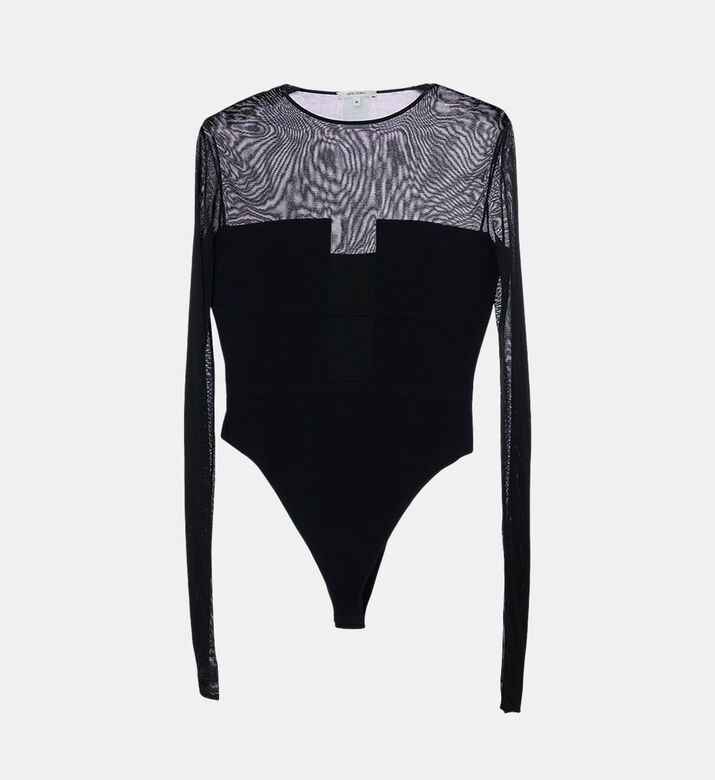 Angular-cup Long-sleeve Bodysuit