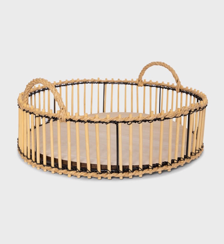 Bamboo Wood Handled Tray Bamboo Wood Handled Tray