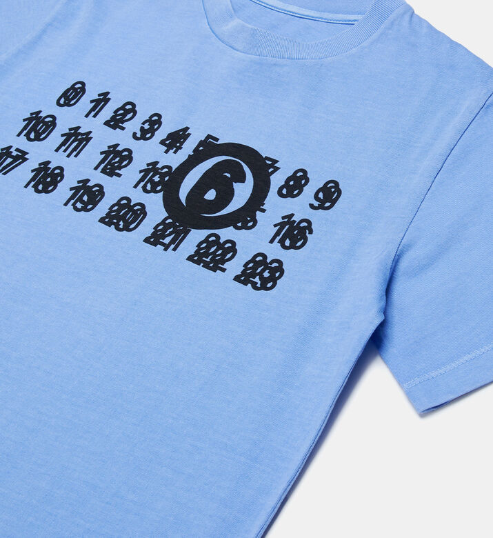 Cotton Number-print Crewneck T-shirt
