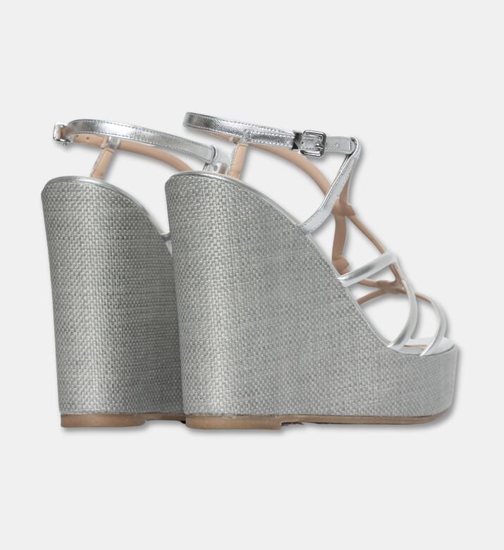 Albano Shoes Wedge Soft, Silver, Eu-41, Packshot View