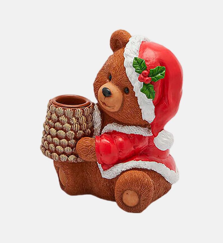 Edg Greedy Bear Candle Holder, Red, Packshot View