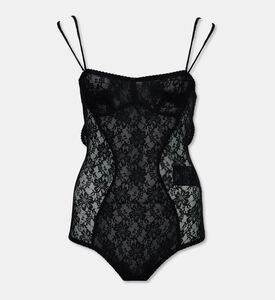The Attico Floral Lace Bodysuit, Packshot View