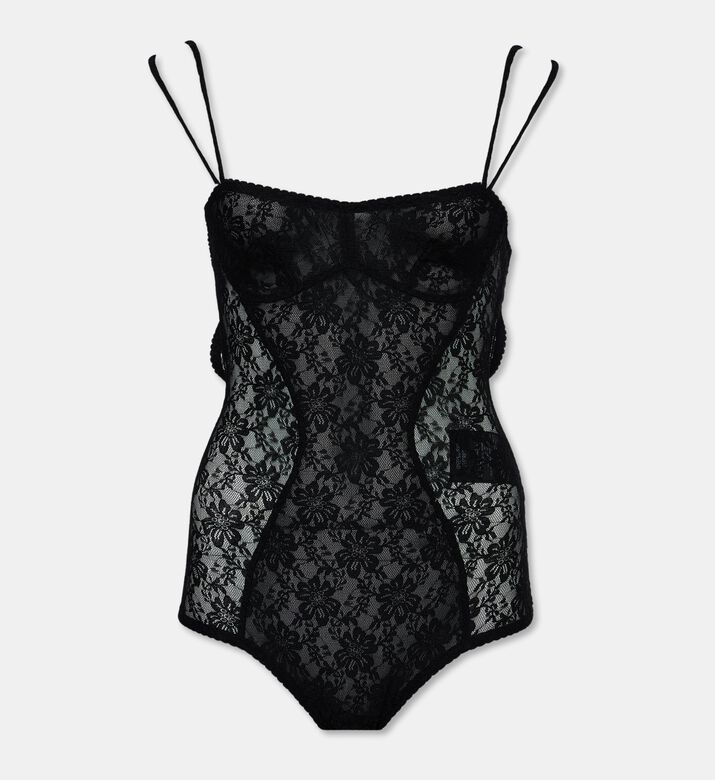 The Attico Floral Lace Bodysuit, Packshot View