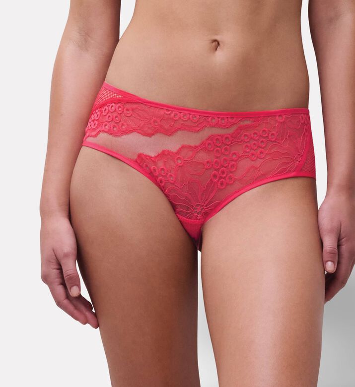 Chantelle Floral Lace Vintage-inspired Shorty, Model View