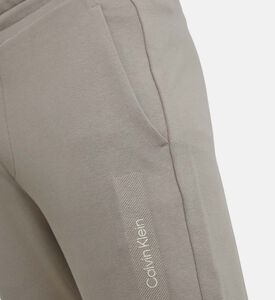 Cotton Structured Embroidered Joggers