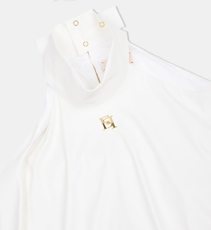 Girl Eco-leather Logo Dress