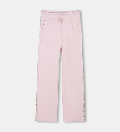 Wide-leg Side Logo-print Pants
