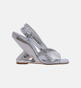 Leather Strap-up Wedge Heels