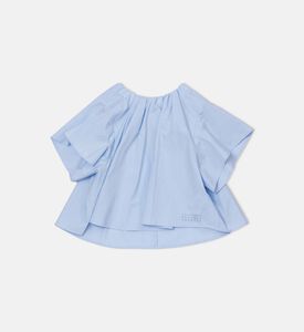 Numbers Pleat Detail Blouse