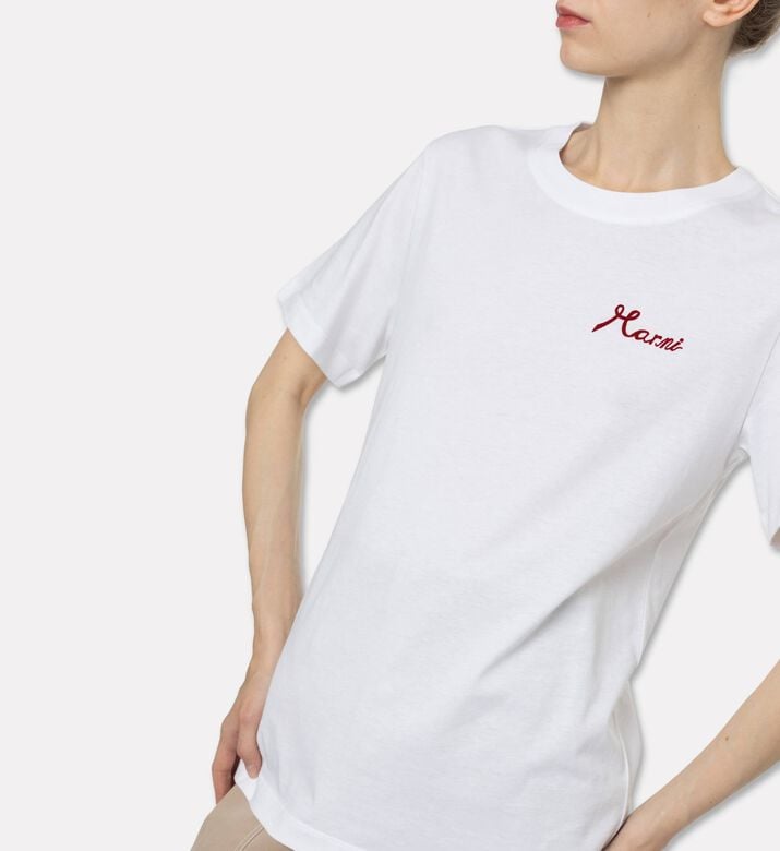 Marni Logo-print Short-sleeve T-shirt, Model View