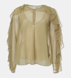 Forte-Forte Ruffle Long-sleeve Regular-fit Top, Packshot View