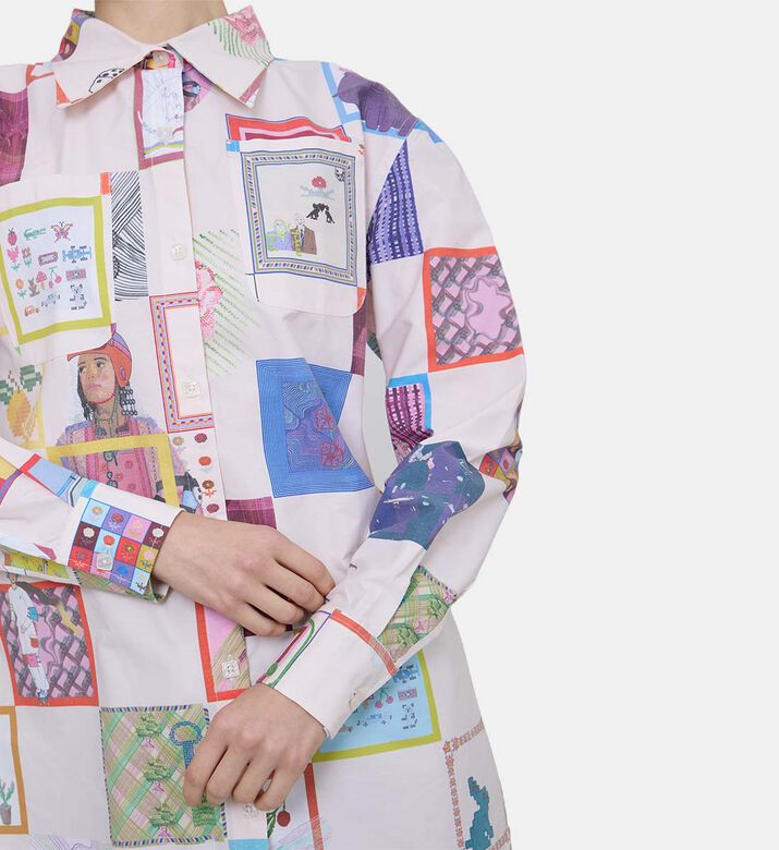 Mosaic Big Check-print Shirt