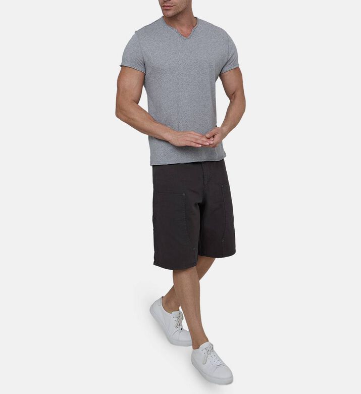 Monastir Henley-neck Cotton T-shirt