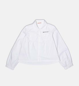 قميص قصير الأكمام بطبعة