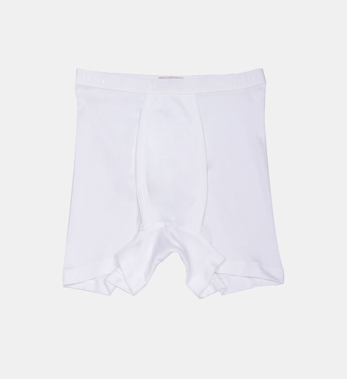 Cotton Embossed Logo Long Boxers