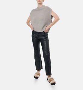 Zadig et Voltaire Leather Wide-leg Pants, Model View