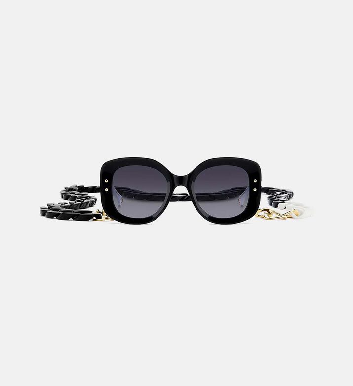 Tortoise Shell Chain Sunglasses 53