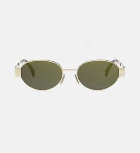 Celine Classic Oval Frame Sunglasses 54, Gold, Packshot View