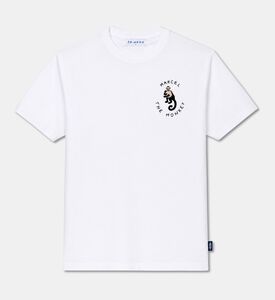 Maison Labiche Organic Cotton Chest Graphic T-shirt, Packshot View