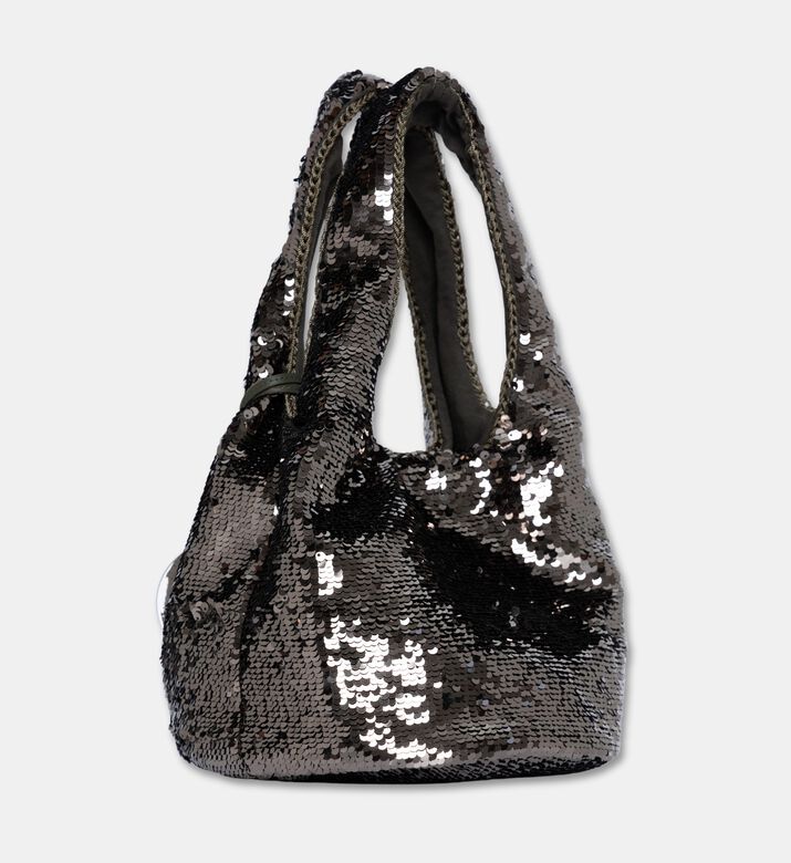 JW Anderson Mini Sequin Shopper Bag, Silver, Packshot View