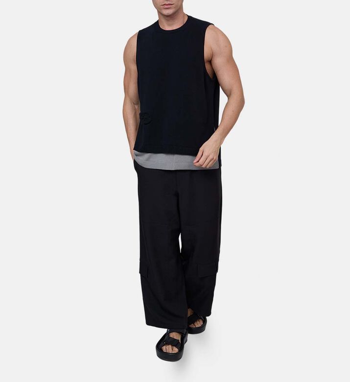 Logo-print Slim-fit Sleeveless T-shirt