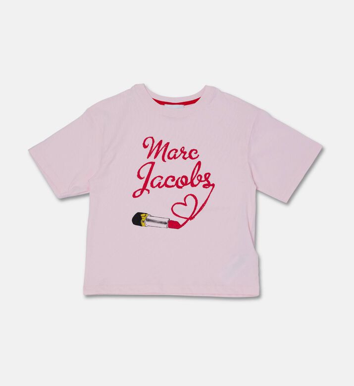 Marc Jacobs Logo-print Short-sleeve T-shirt, Pink, 8y, Packshot View