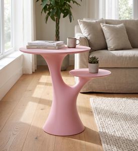 Qeeboo Rabbit Tree Table, Pink, Packshot View