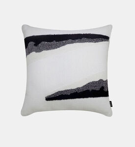 Home Deco and More Cotton Chainstitch Square Filled And Vaccumed Cushion, Packshot View