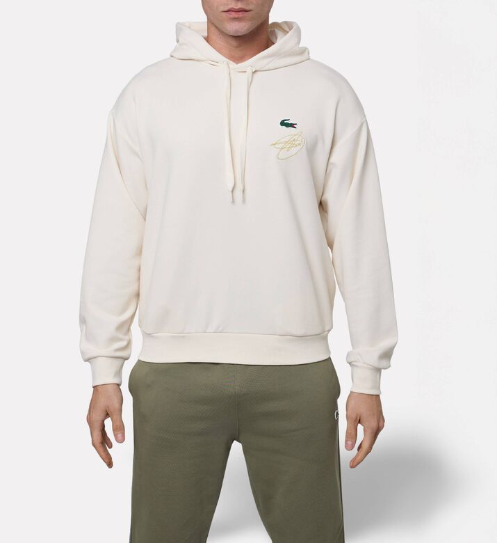 Lacoste Cotton-blend Hooded Sweatshirt, Model View