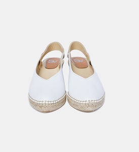 حذاء بسير مفتوح من الخلف ويدج سادة