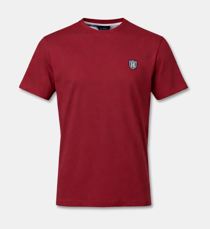 Hackett London Heritage Logo-embroidery Short-sleeve T-shirt, Red, L, Packshot View