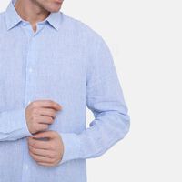 Linen Stripped Button-down Shirt
