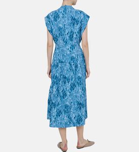 Abstract-print Midi Dress